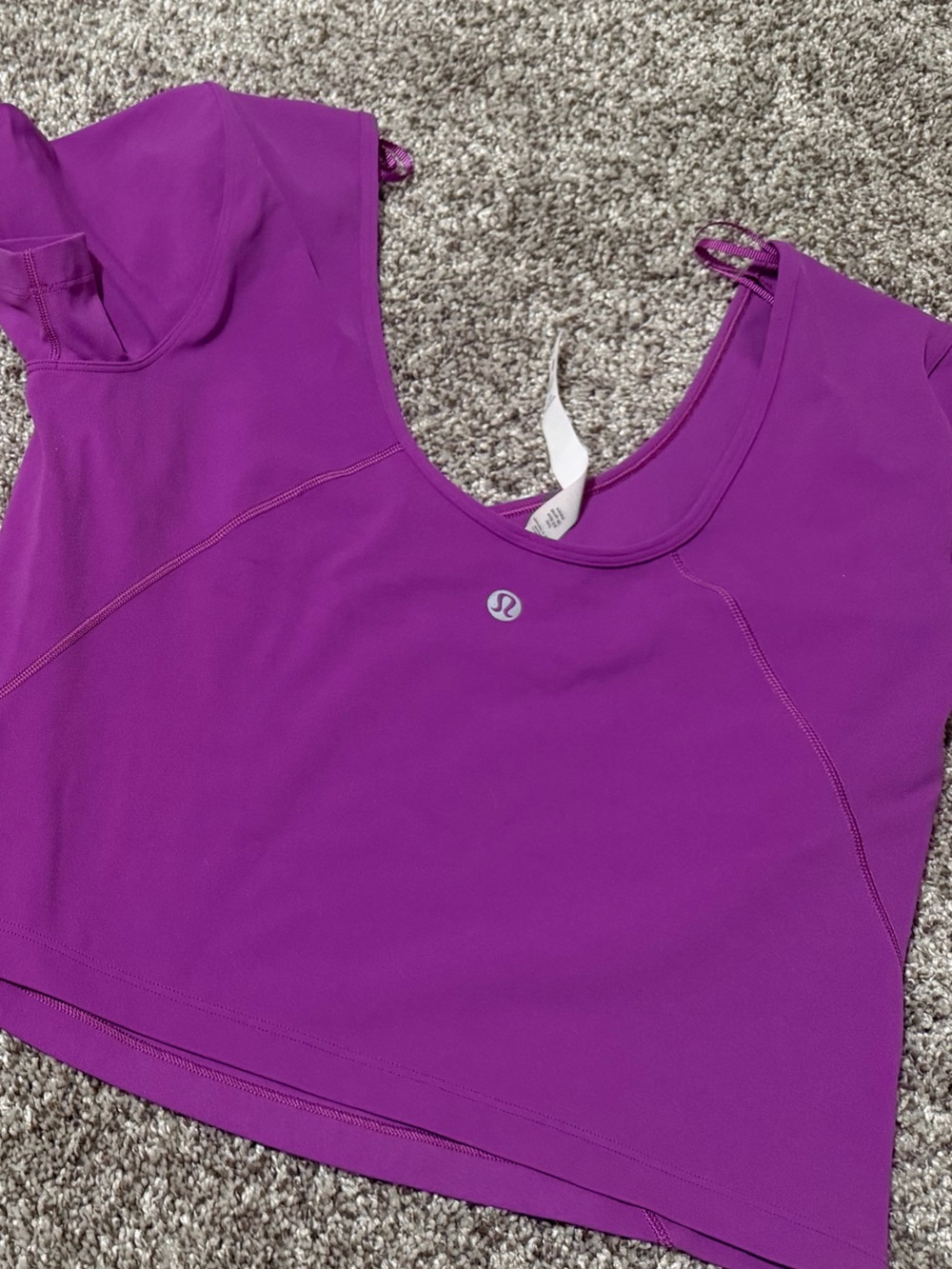 lululemon Purple Cropped Top - Picture 3 of 3